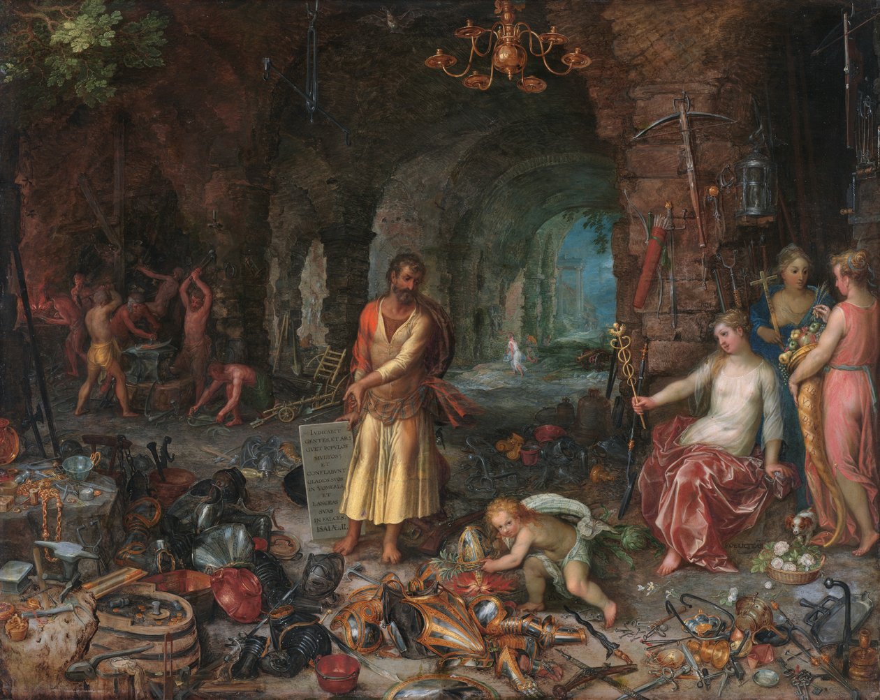 Profetia av profeten Jesaja av Jan the Elder Brueghel