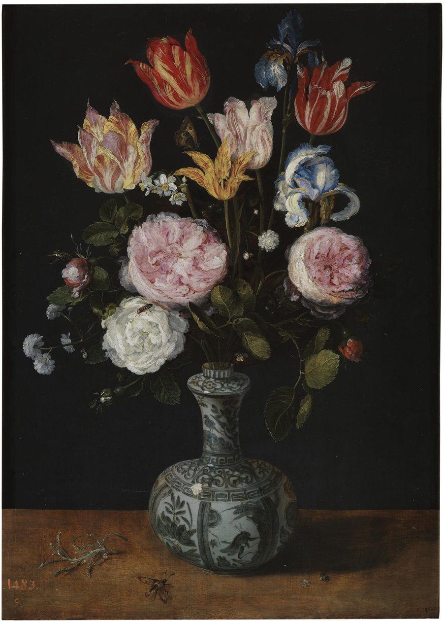 Vas med blommor av Jan the Elder Brueghel