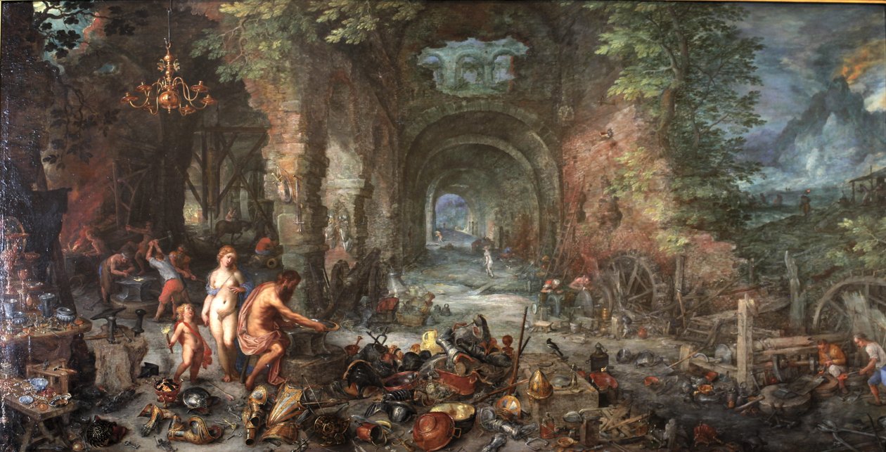 das Feuer av Jan the Elder Brueghel