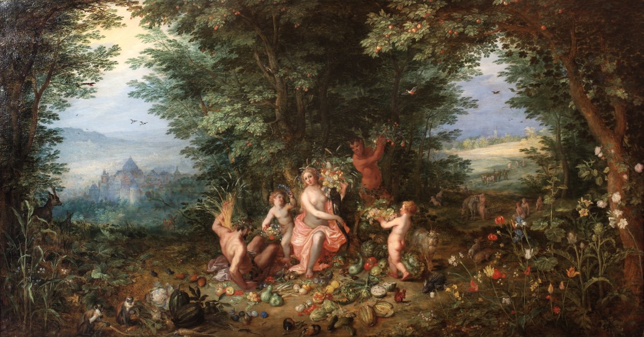die Erde av Jan the Elder Brueghel