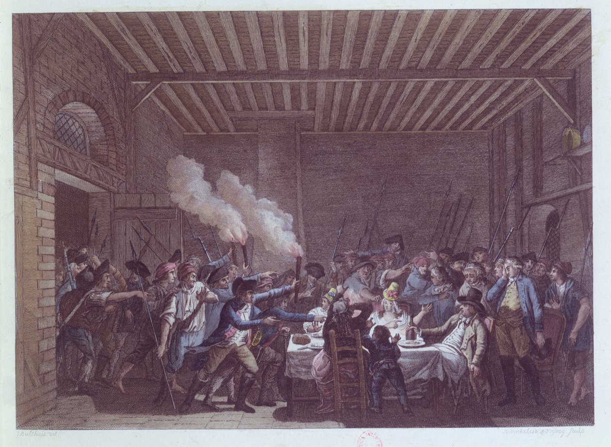 Arresteringen av Ludvig XVI (1754-93) i Varennes, 22 juni 1791 av Jan Bulthuis