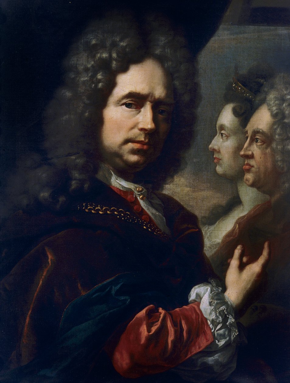 Selvportræt af Jan Frans Van Douvenswed av Jan Frans Douven