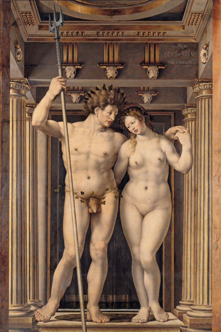 Neptunus och Amfitrite av Jan Gossaert