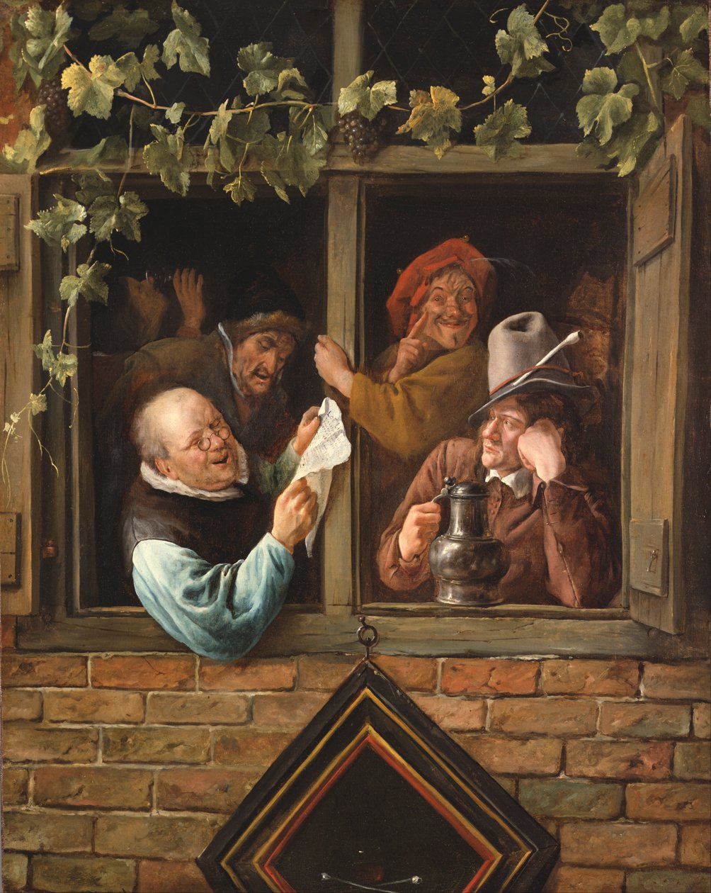Retoriker vid ett fönster av Jan Havickszoon Steen
