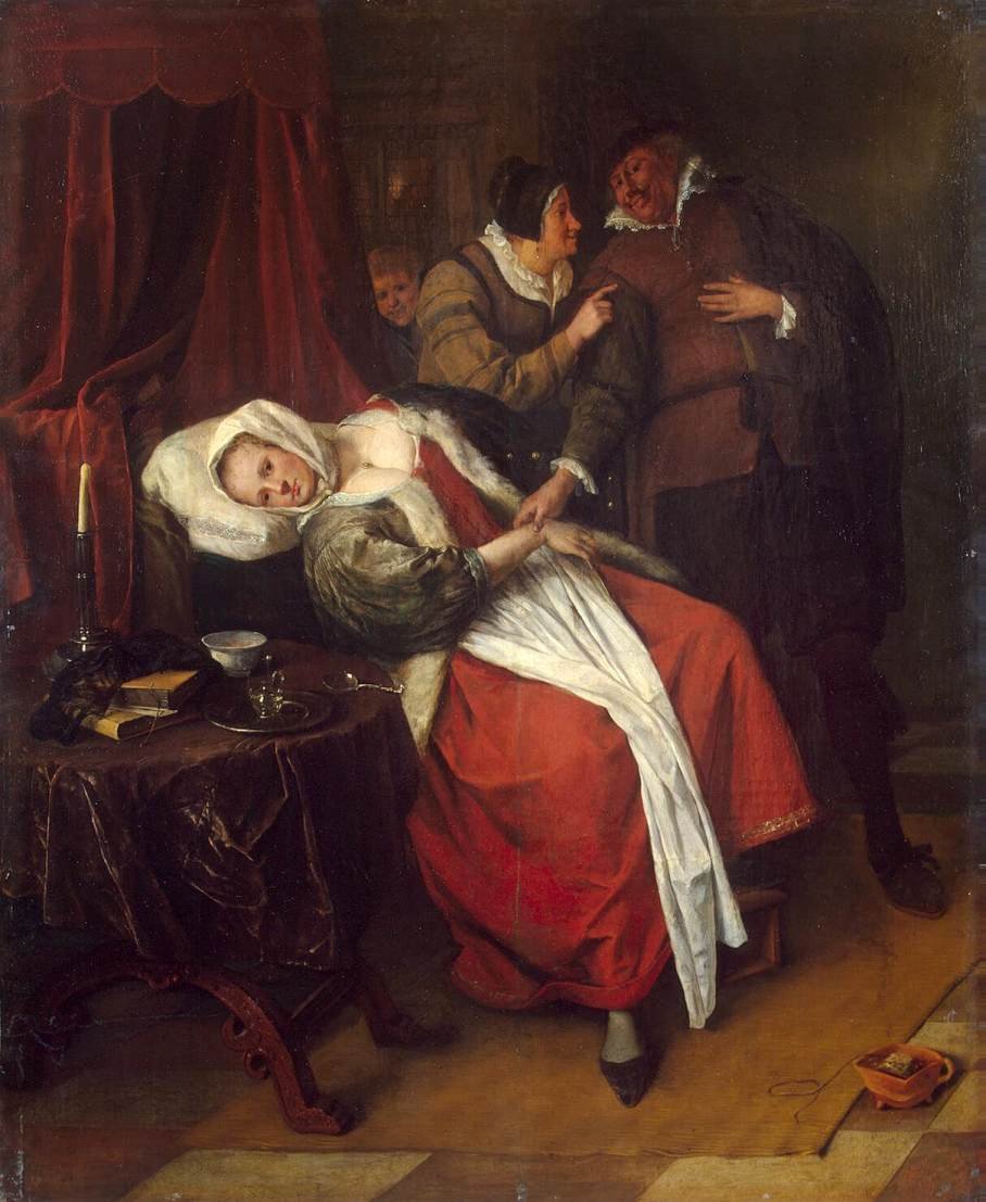 The Doctors Visit av Jan Havickszoon Steen