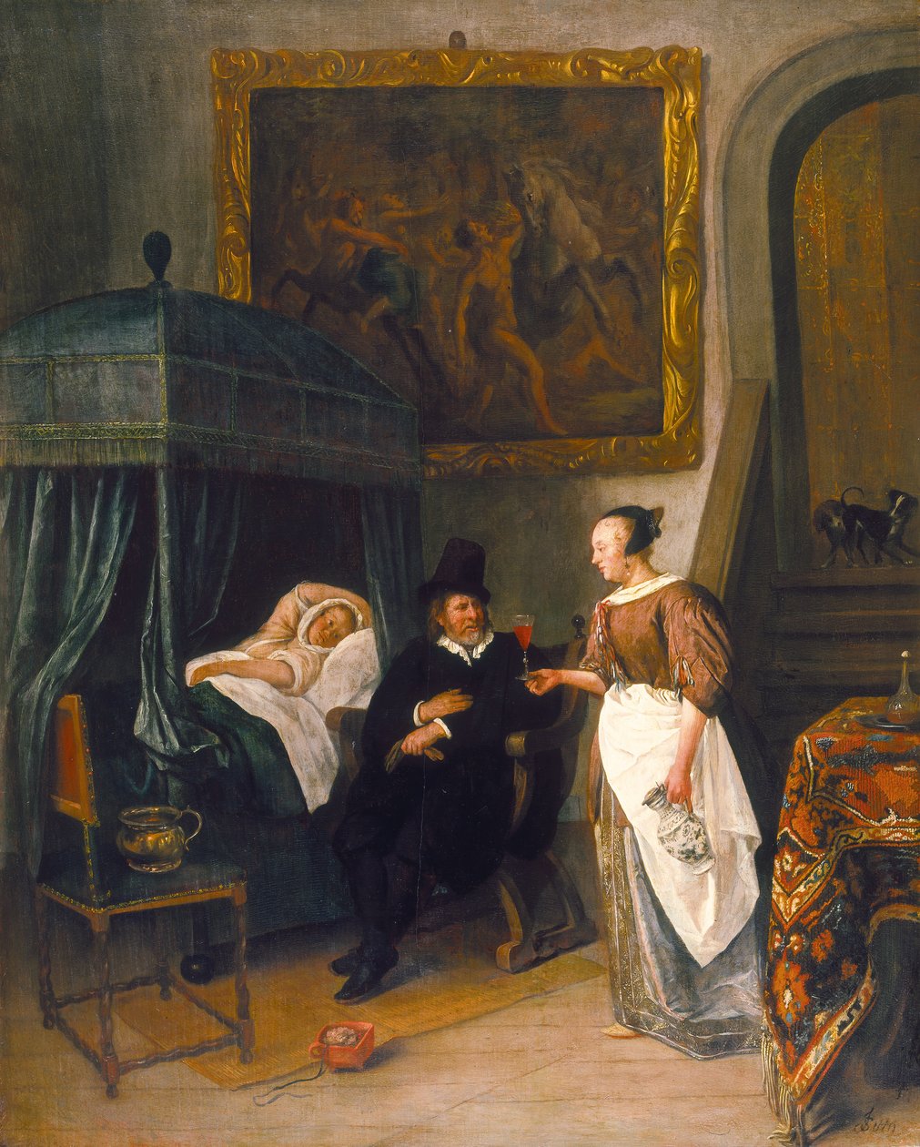 The Doctors Visit av Jan Havickszoon Steen
