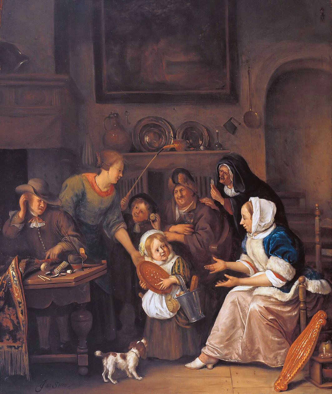 The Feast of Saint Nicholas av Jan Havickszoon Steen