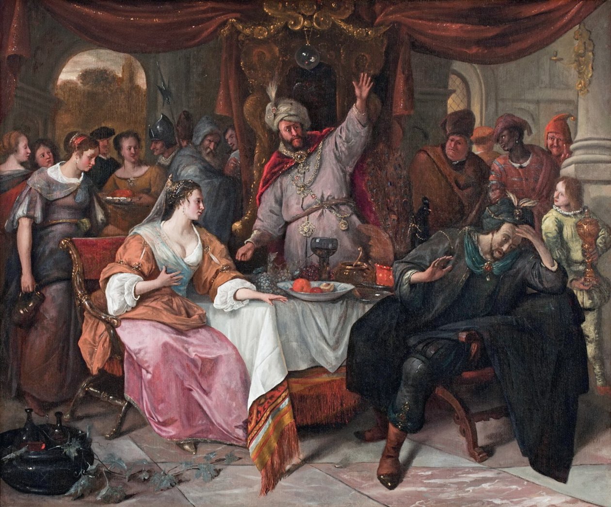 The wrath of Ahasuerus av Jan Havickszoon Steen