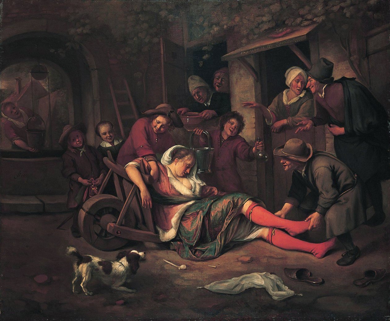 Wine is a Mocker av Jan Havickszoon Steen