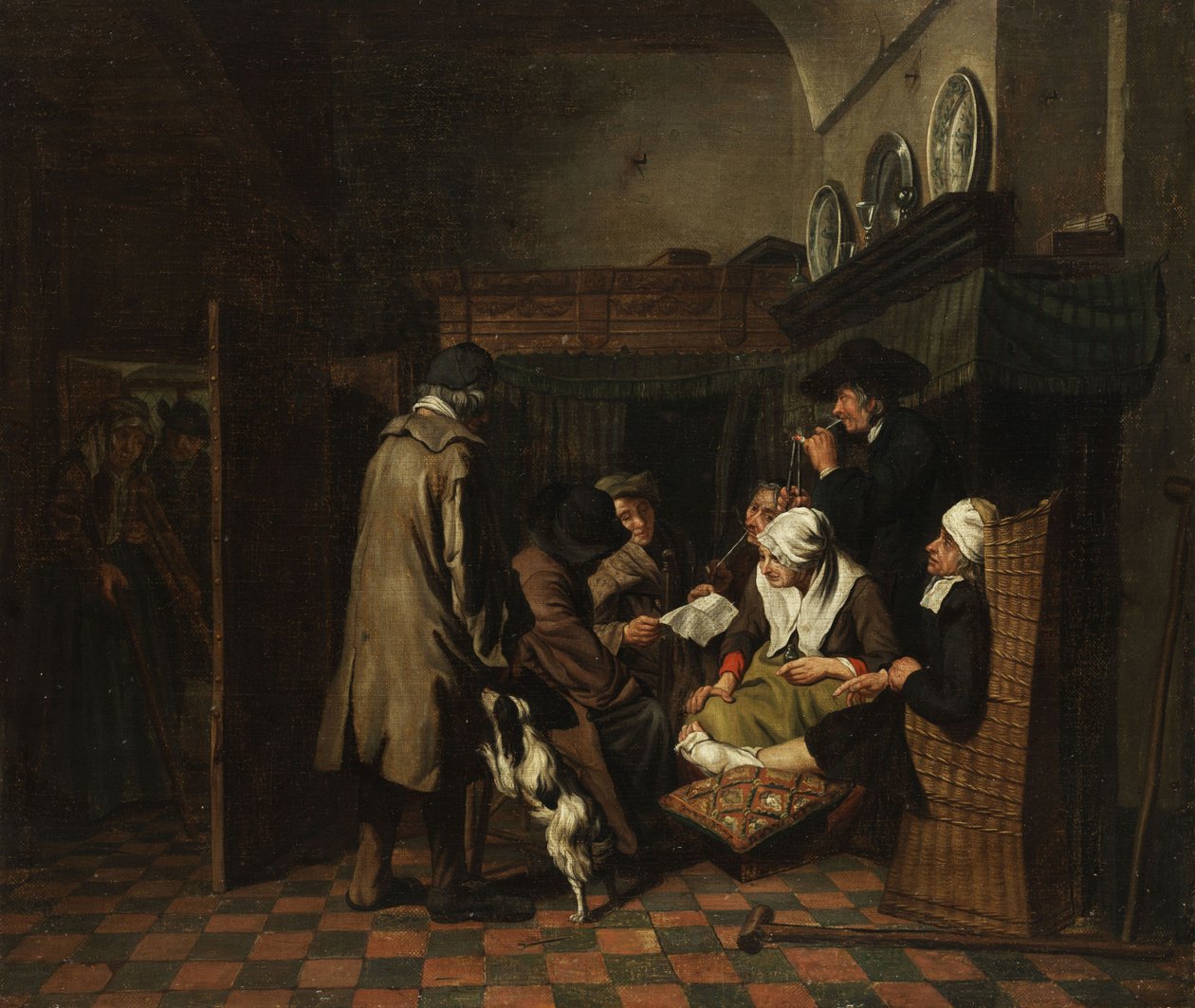 Läser ett brev av Jan Josef Horemans II