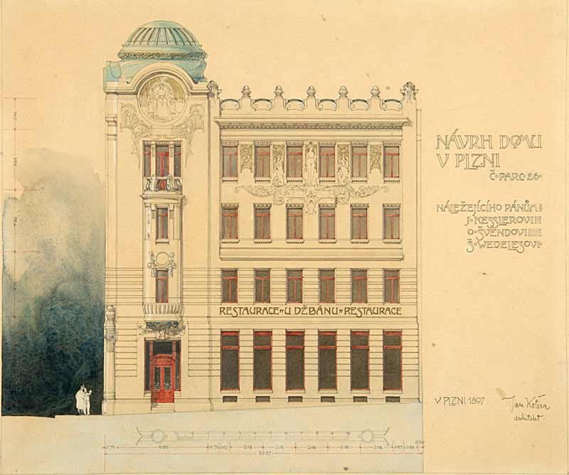  Navrh domu v PlzninEnglish: Design of a House in Pilsenn av Jan Kotera