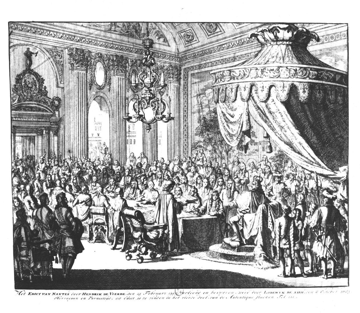 Upphävande av Ediktet av Nantes, den 22 oktober 1685 av Jan Luyken