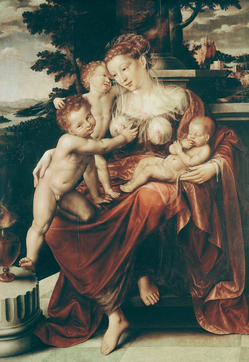Välgörenhet, 1544-58 av Jan Massys or Metsys