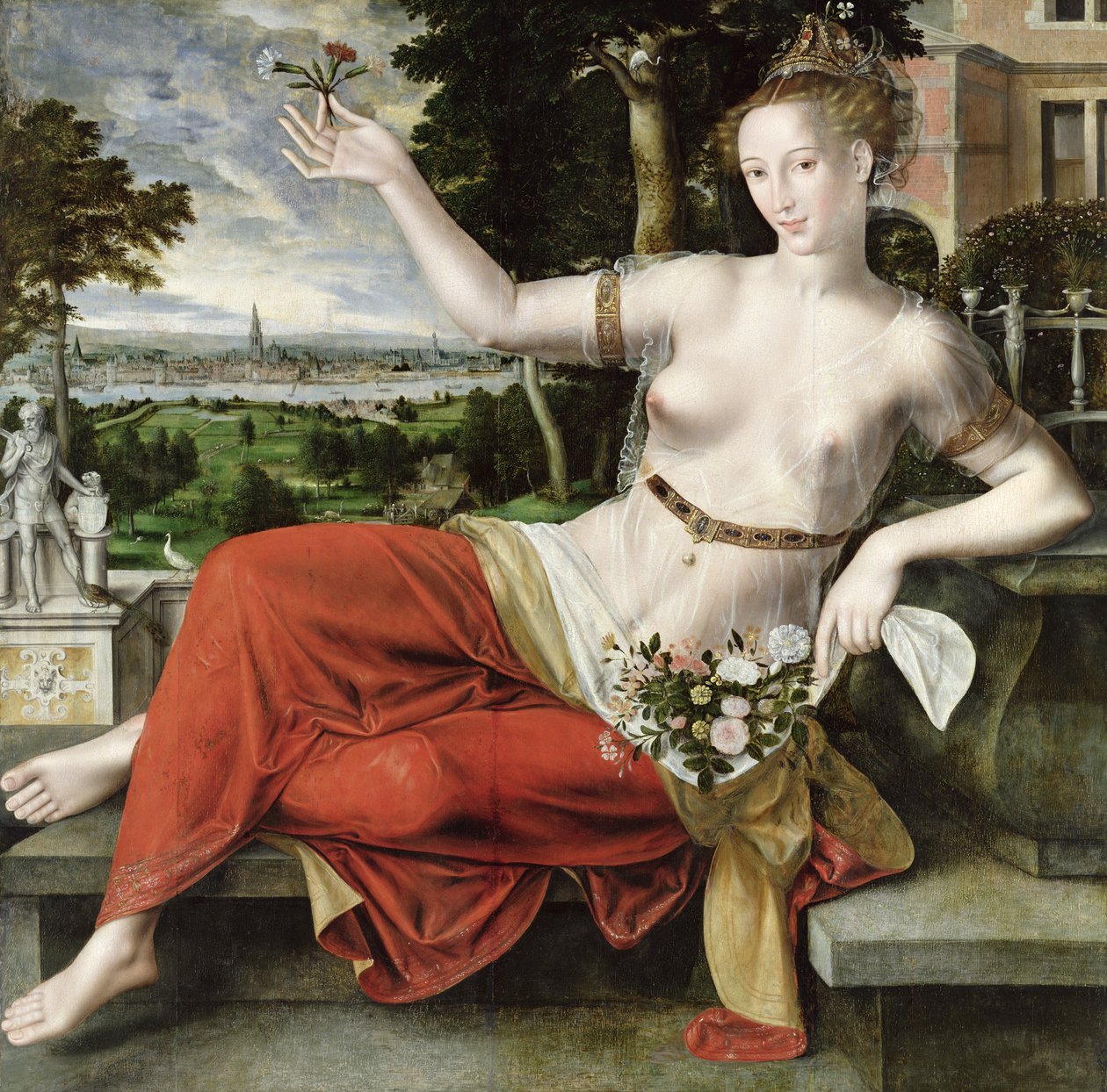 Flora, 1559 (se også 149206)swed av Jan Massys or Metsys