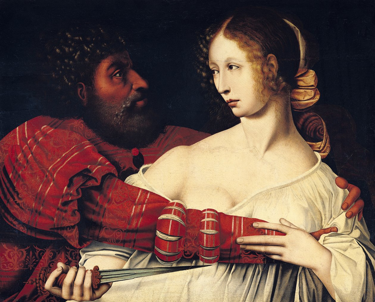 Tarquin na Lucretia swed av Jan Massys or Metsys