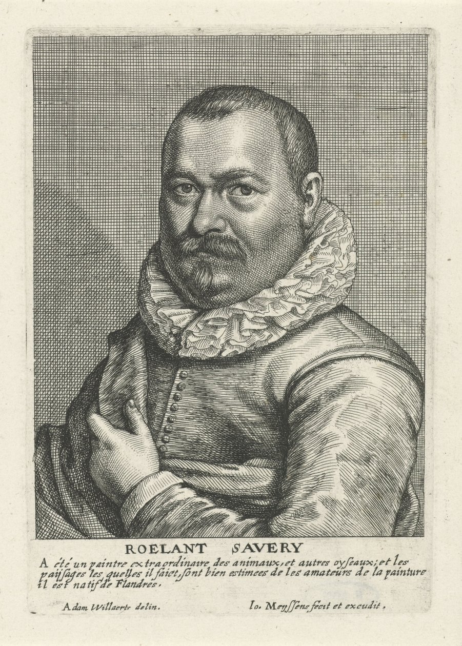 Porträtt av Roelant Savery av Johannes Meyssens