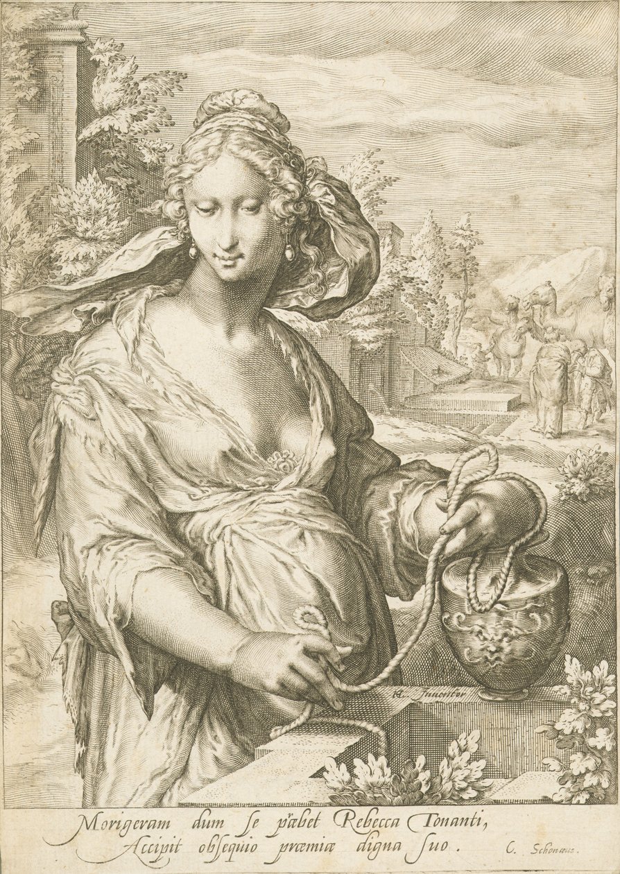 Rebecca vid brunnen av Jan Pietersz. Saenredam