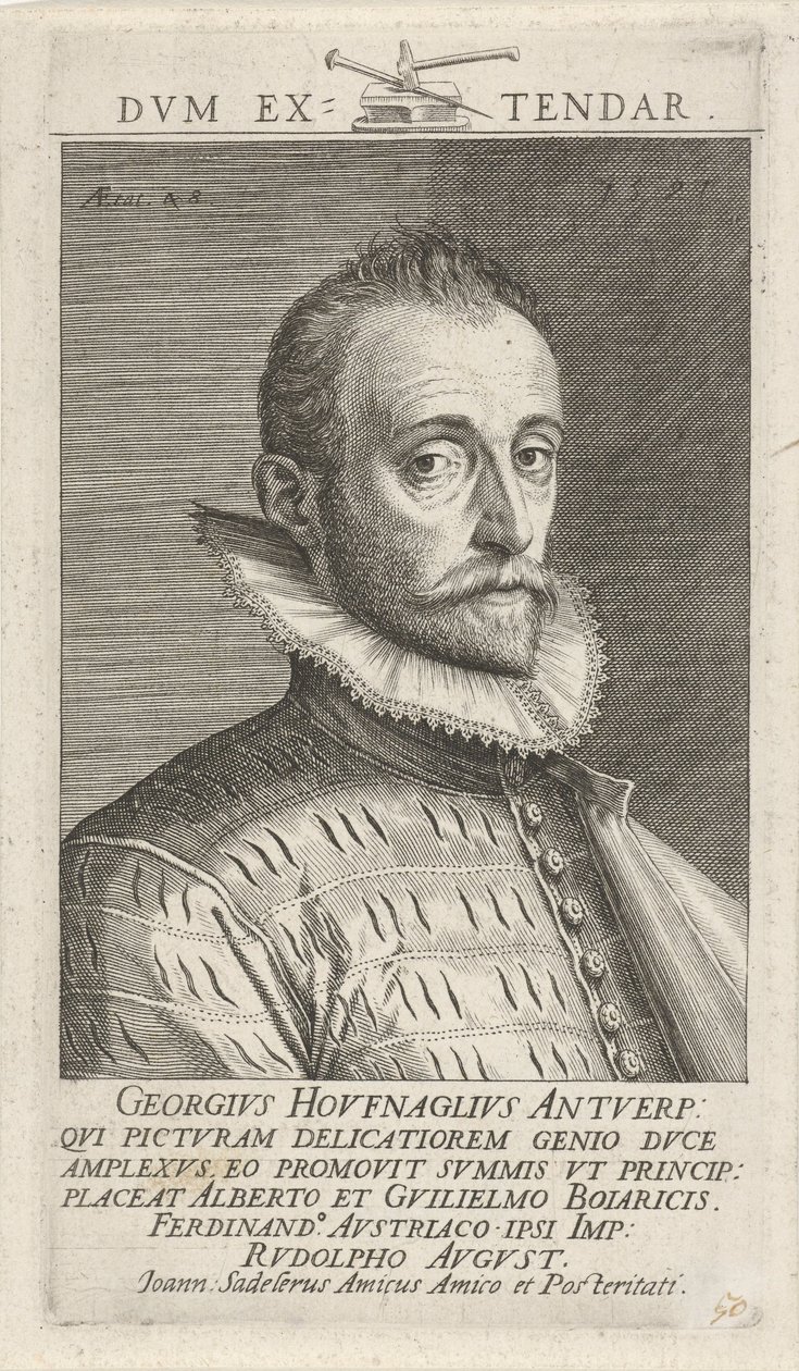 Porträtt av Joris Hoefnagel av Jan Sadeler