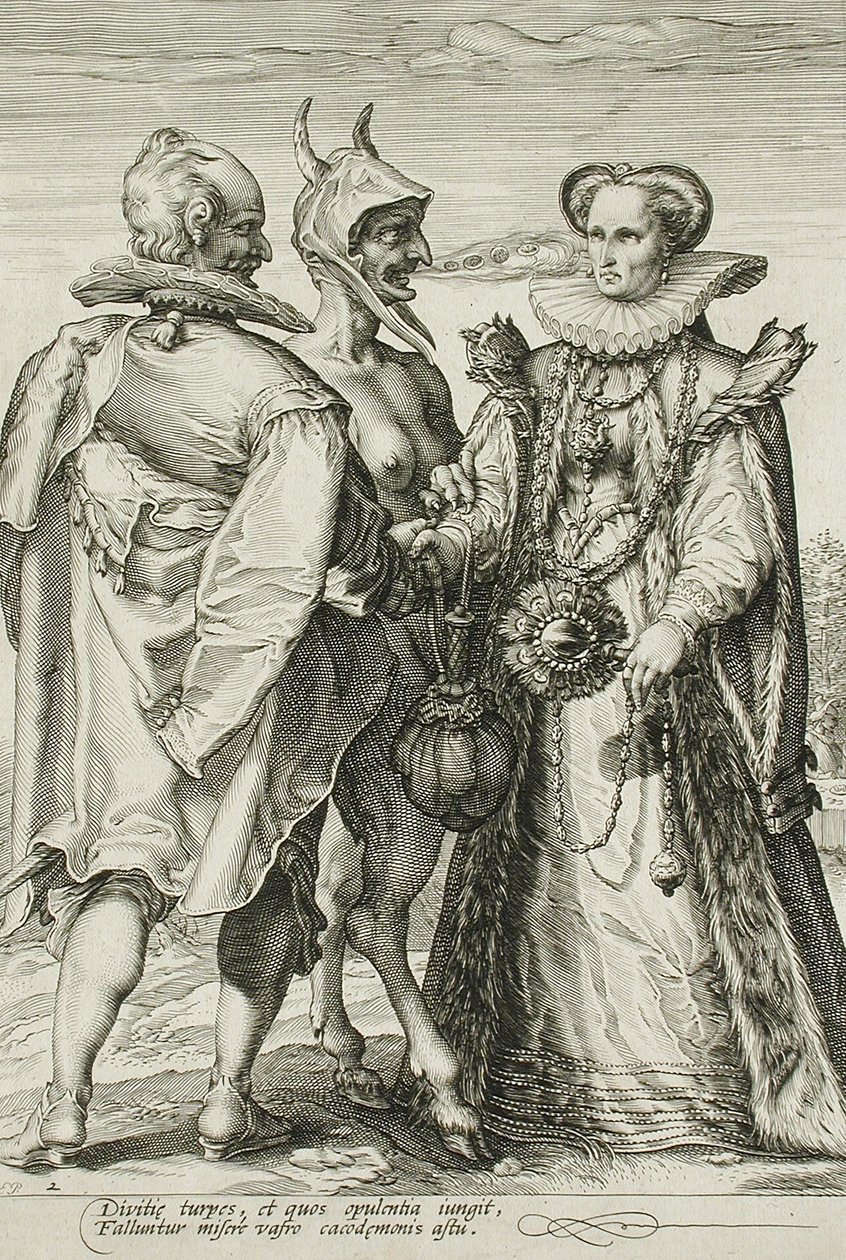 Äktenskap för pengar, planka 2 i äktenskapstrilogin, ca 1594 av Jan Saenredam