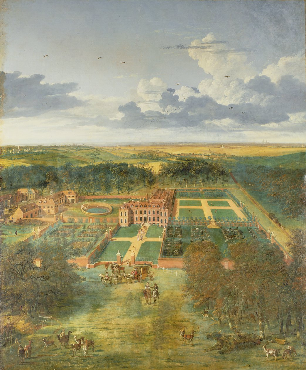 Cheveley Park, nära Newmarket av Jan Siberechts