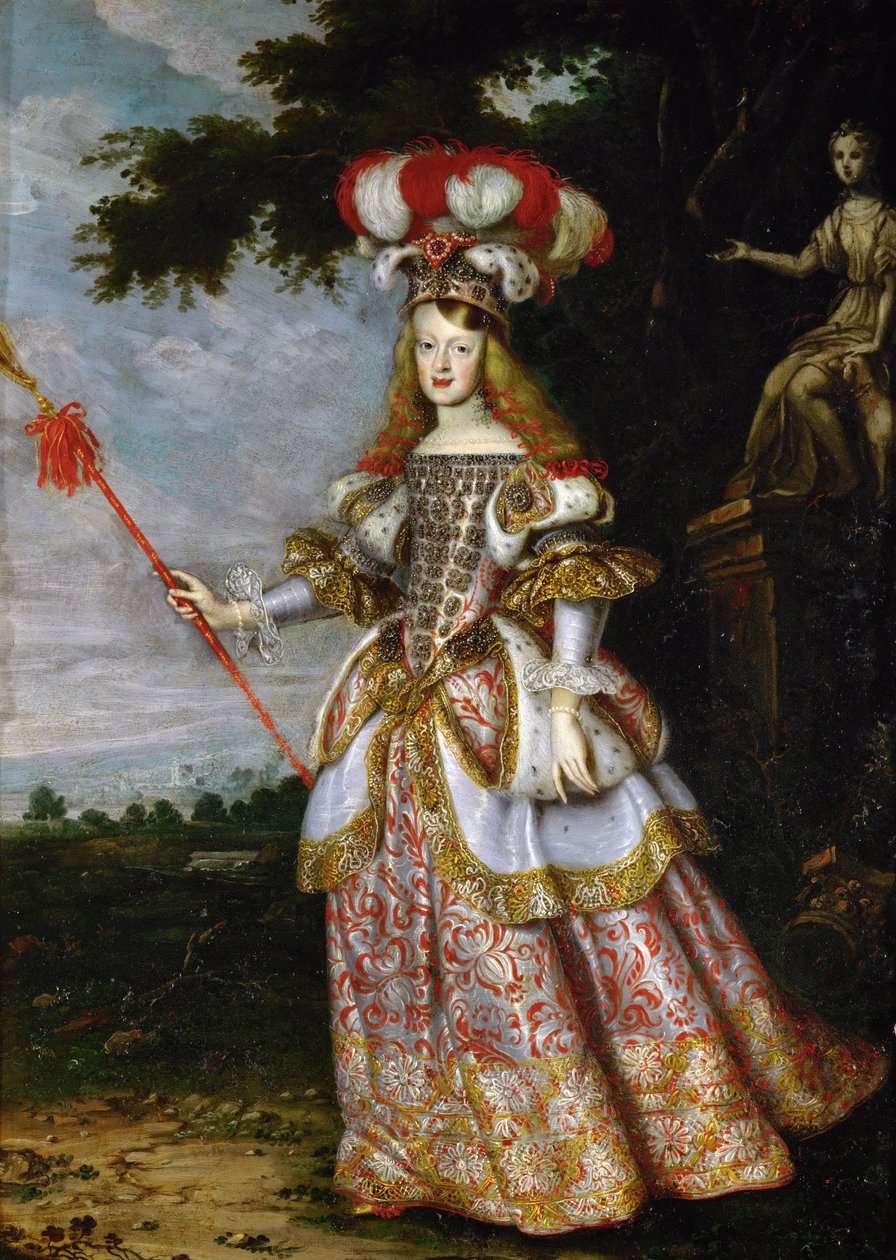 Infant Margareta Theresa (1651-1673), kejsarinna, i teaterdräkt av Jan Thomas van Ieperen