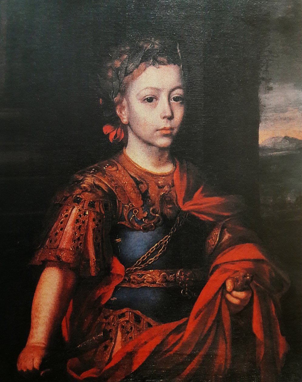 Porträtt av Jakub Ludwik Sobieski i en romersk outfit av Jan Tricius