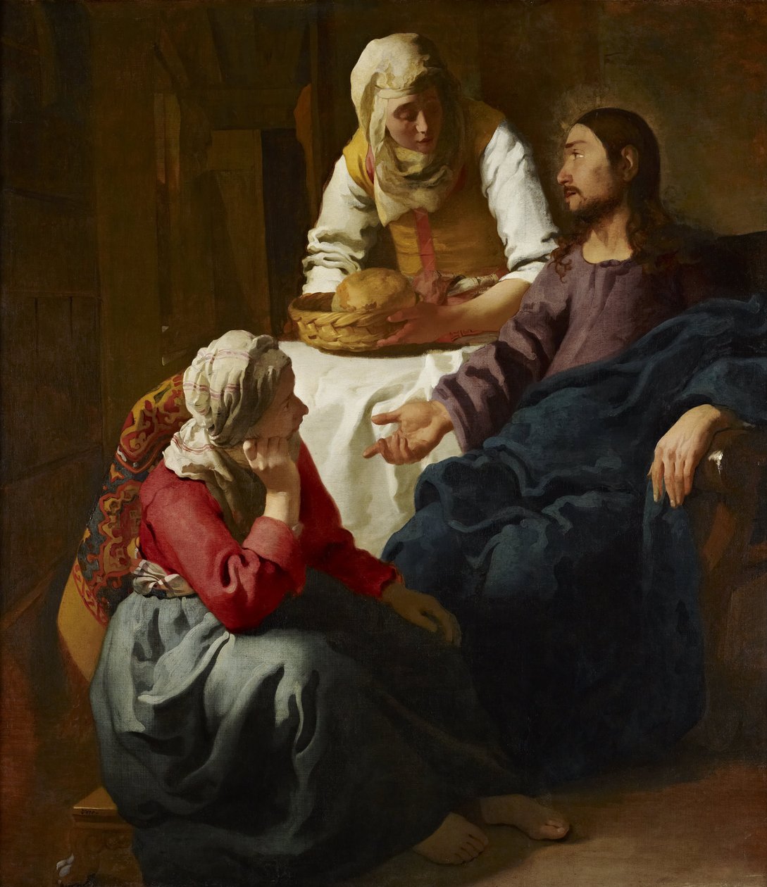 Christ in the House of Martha and Mary av Jan Vermeer van Delft