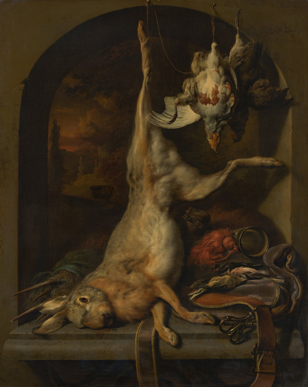 död hare av Jan Baptist Weenix