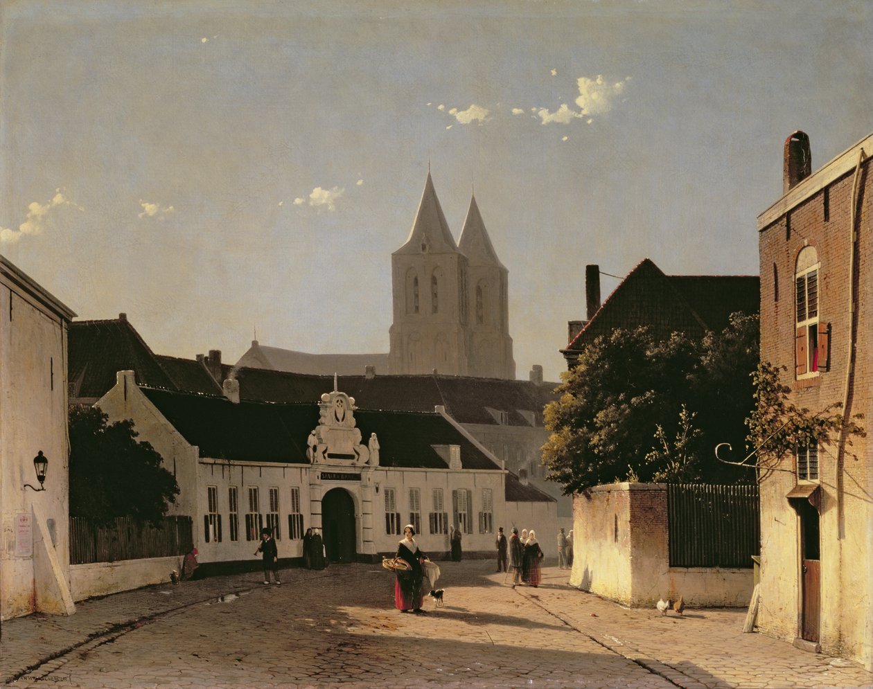 Vy över Arnhem, 1851 av Jan Hendrik Weissenbruch