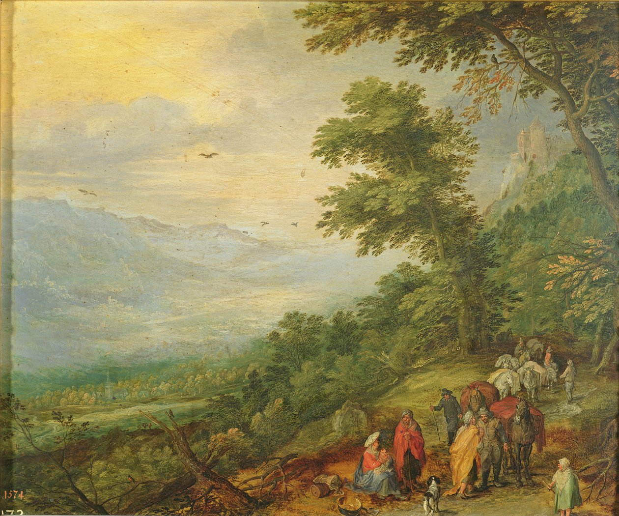 Gypsy Gathering av Jan the Elder Brueghel
