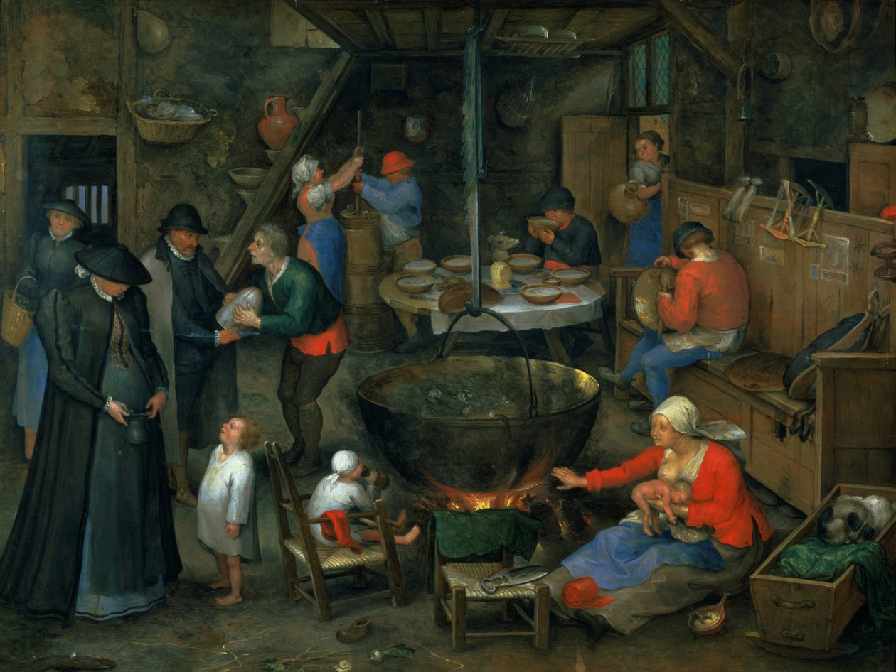 Den framstående besökaren av Jan the Elder Brueghel