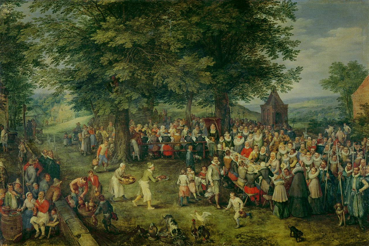 Bröllopsbanketten av Jan the Elder Brueghel