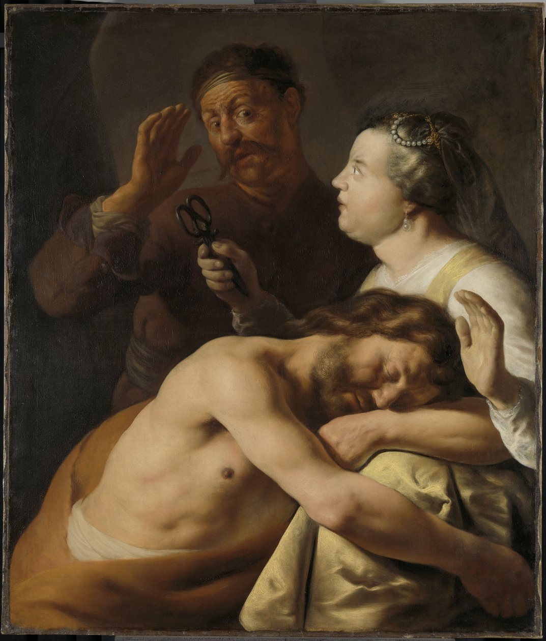 Simson och Delila, 1630-35 av Jan the Elder Lievens