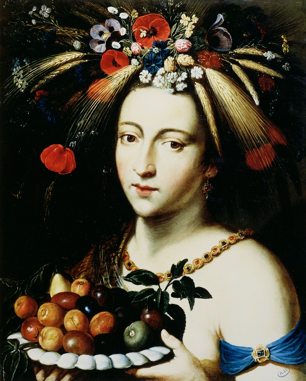 Ceres, överflödets gudinna, 1600-talet (olja på koppar) av Jan Brueghel the Younger