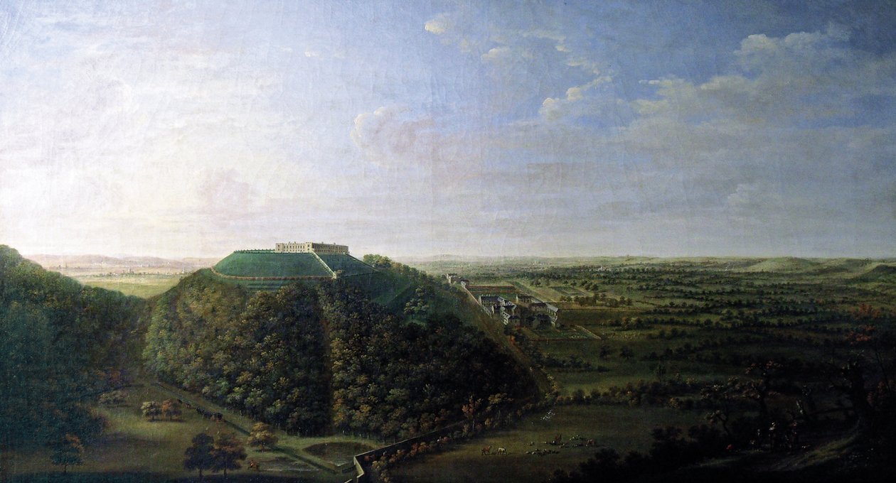 Vy över Belvoir Castle, 1744 av Jan the Younger Griffier