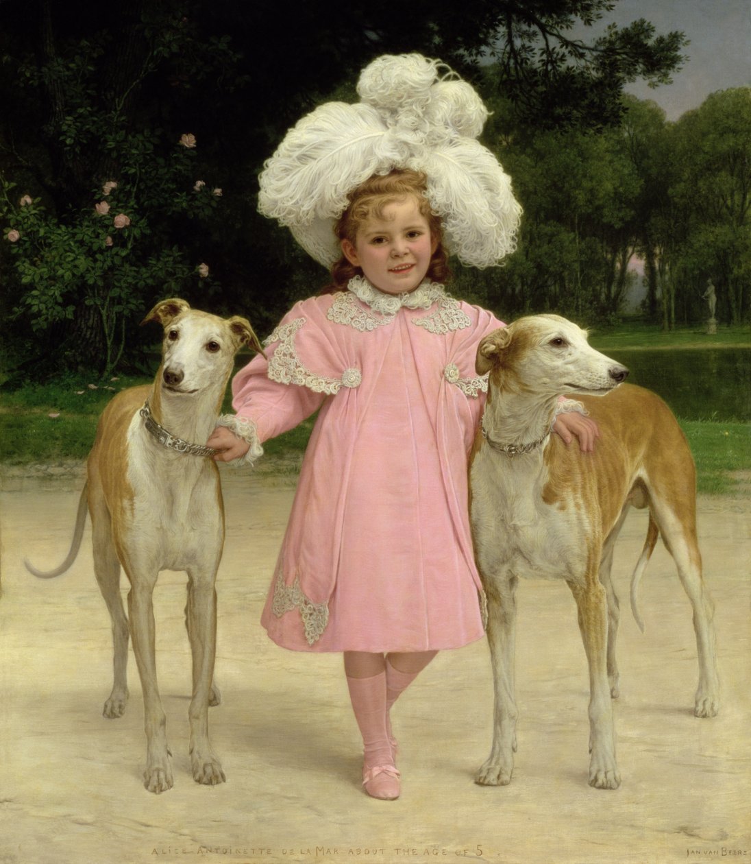 Alice Antoinette de la Mar, fem år av Jan van Beers