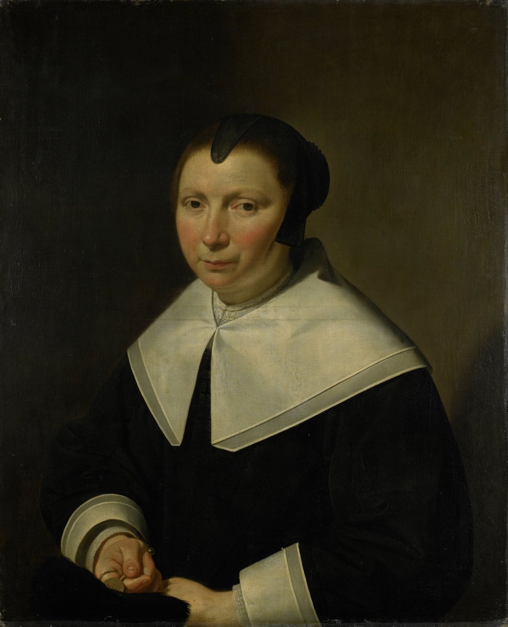 Porträtt av en kvinna av Jan van Bijlert