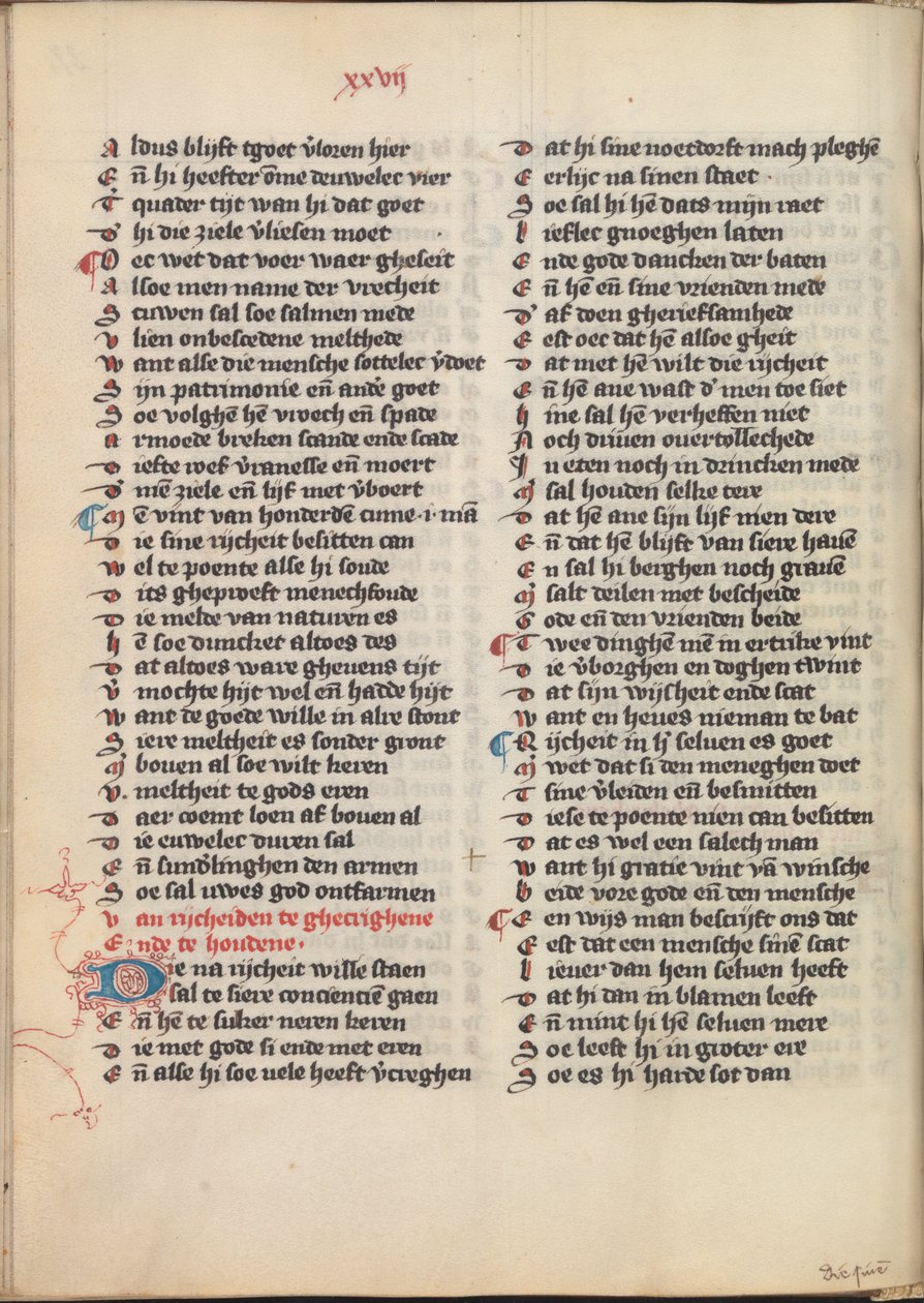 Dietsche Doctrinale av Jan van Boendale  