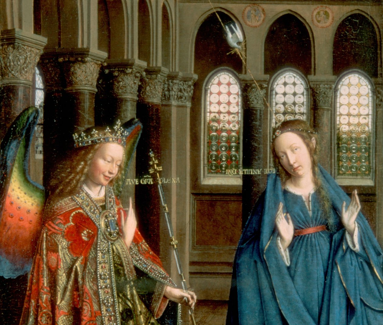 Annunciation from Jan van Eyck, Washington DC av Jan van Eyck