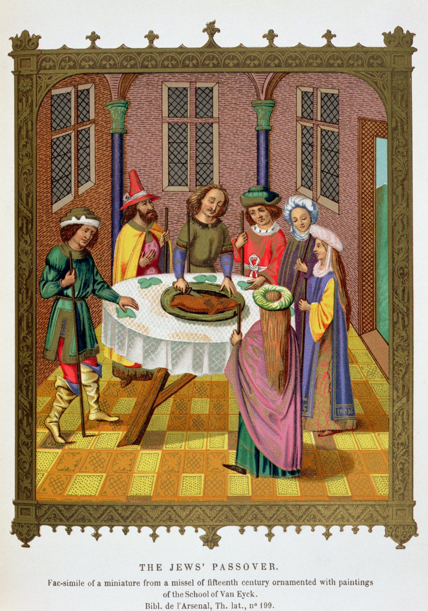Judarnas påsk, faksimil av ett missal från 1400-talet prydd med målningar av Jan van Eyck