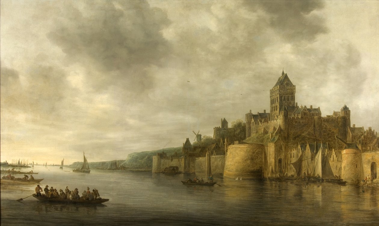 View of the Valkhof in Nijmegen av Jan Josephsz van Goyen