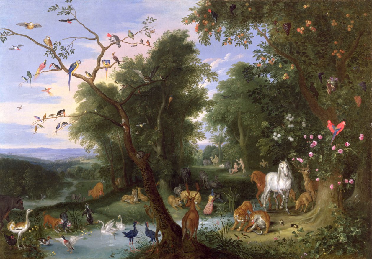 Edens lustgård, 1659 av Jan van Kessel the Elder