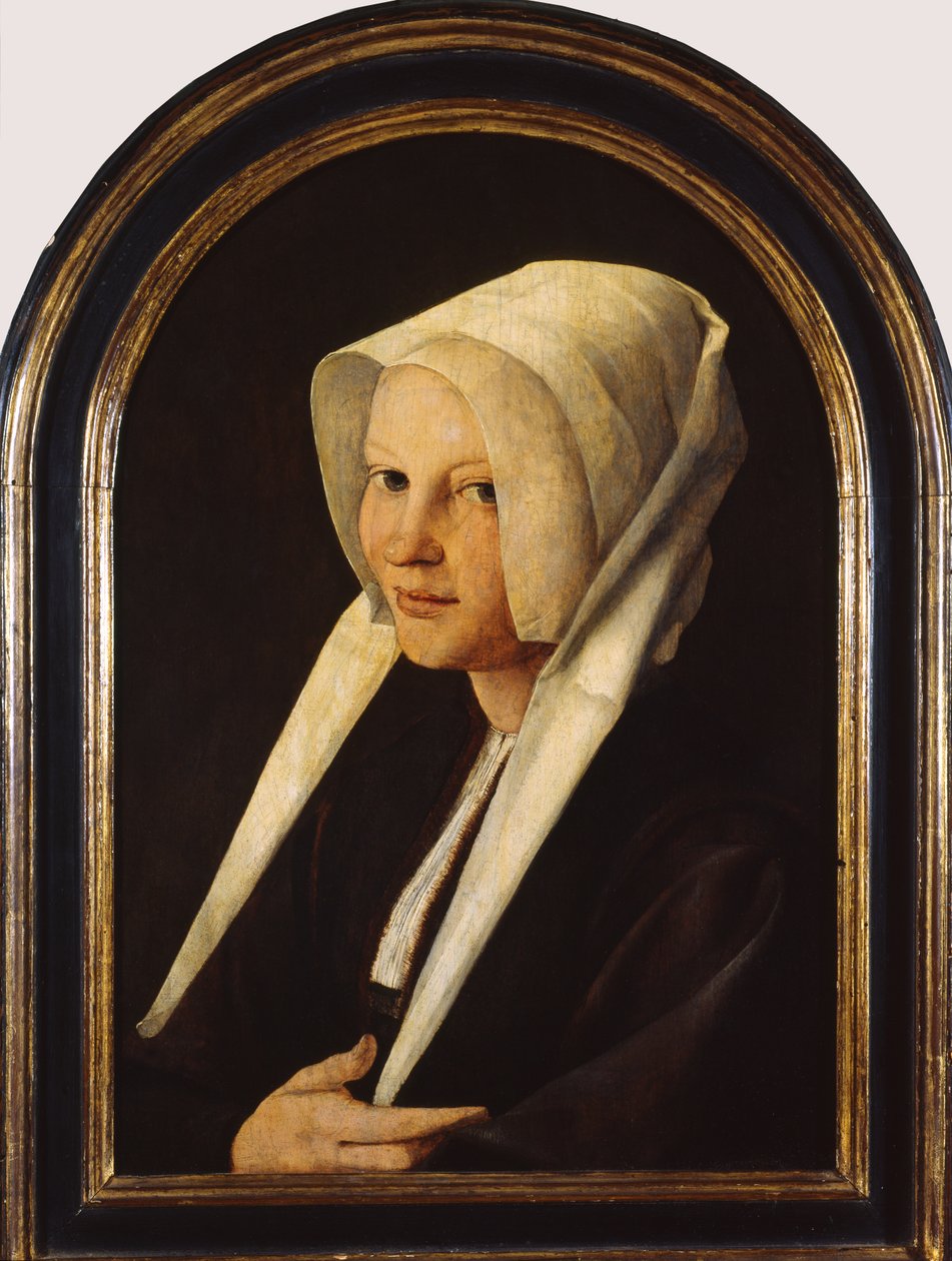 Porträtt av Agatha van Schoonhoven, 1529 av Jan van Scorel
