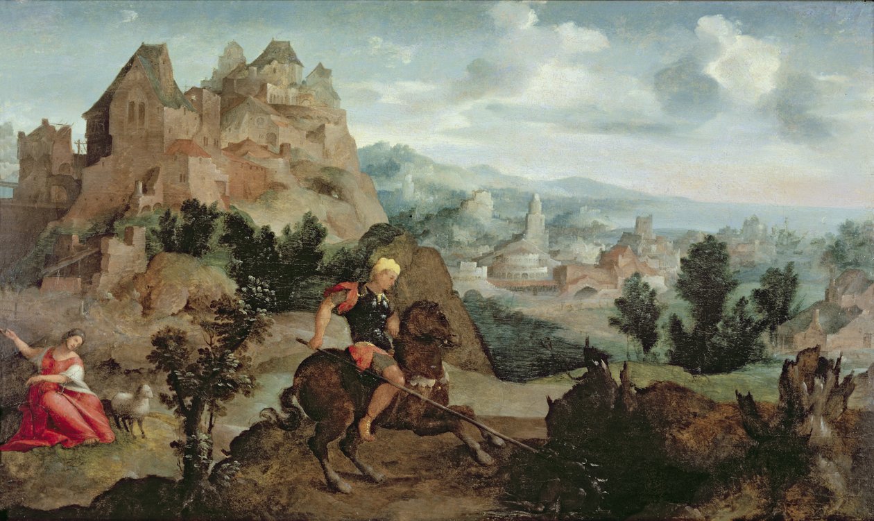 St George och draken av Jan van Scorel