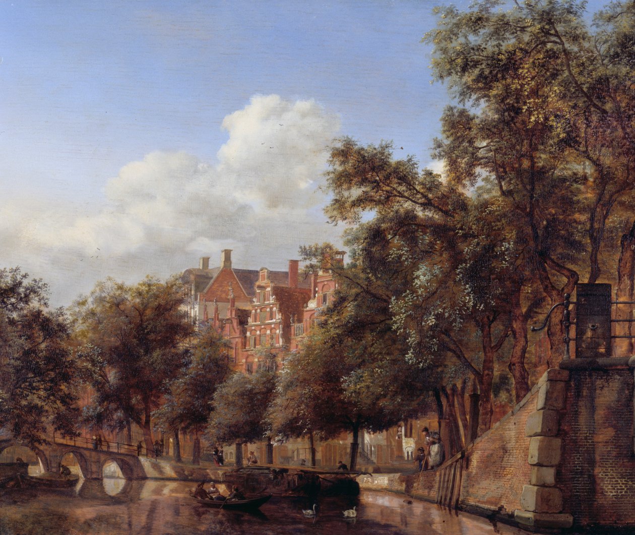 View of the Herengracht, Amsterdam av Jan van der Heyden