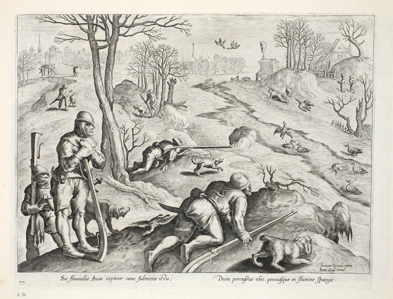 Ankskytte, illustration från 