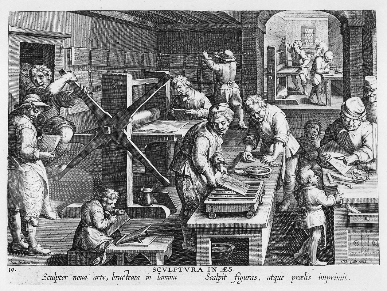 The Invention of Copper Engraving, plåt 20 från 