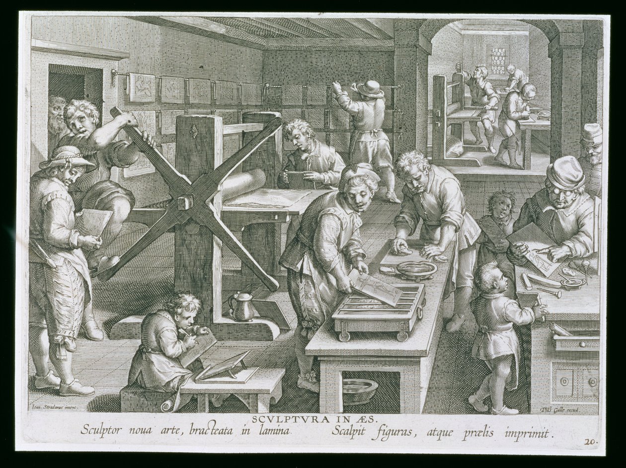 The Invention of Copper Engraving, plåt 20 från 