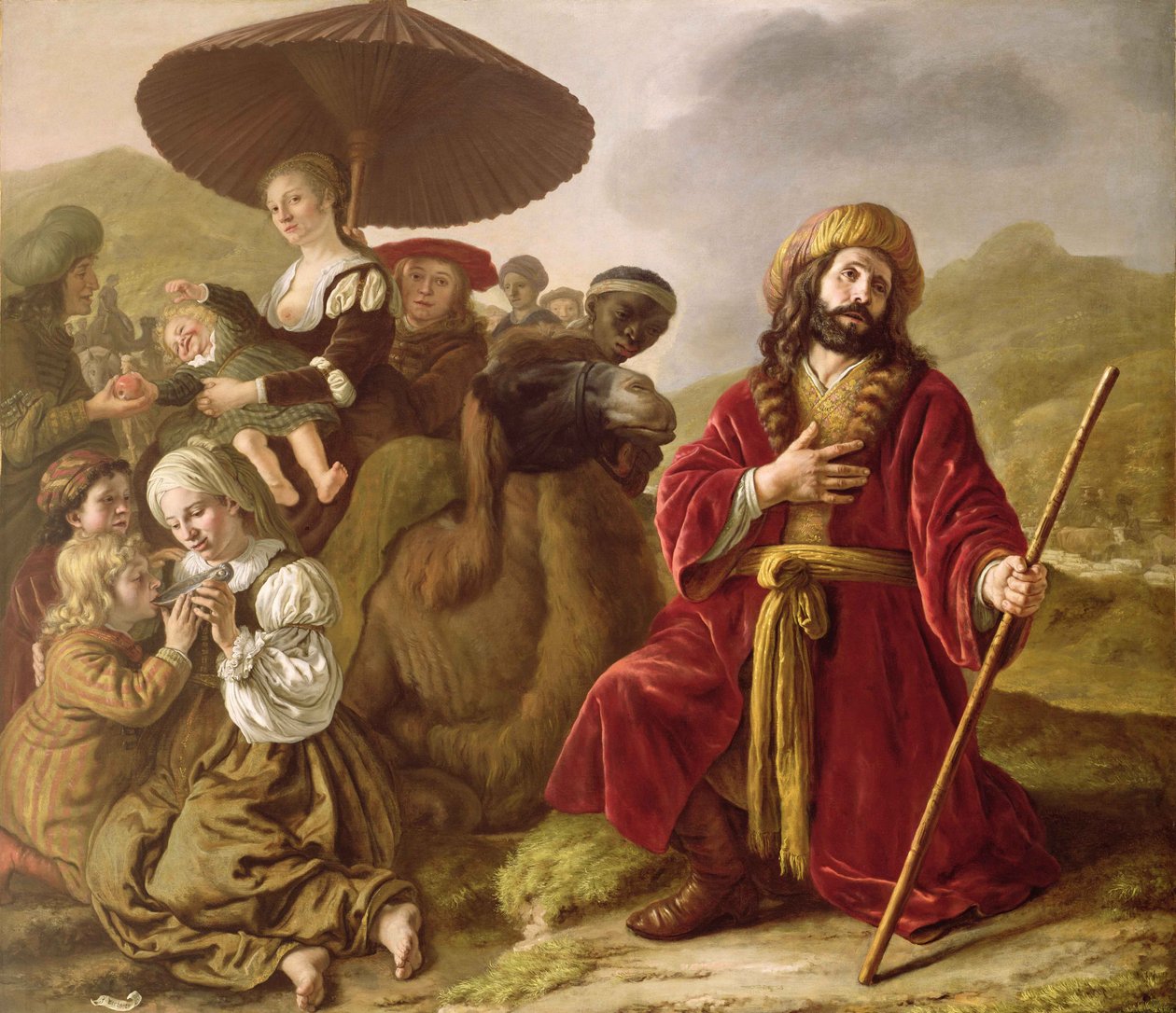 Jakob söker Esaus förlåtelse av Jan (1620 76) Victors