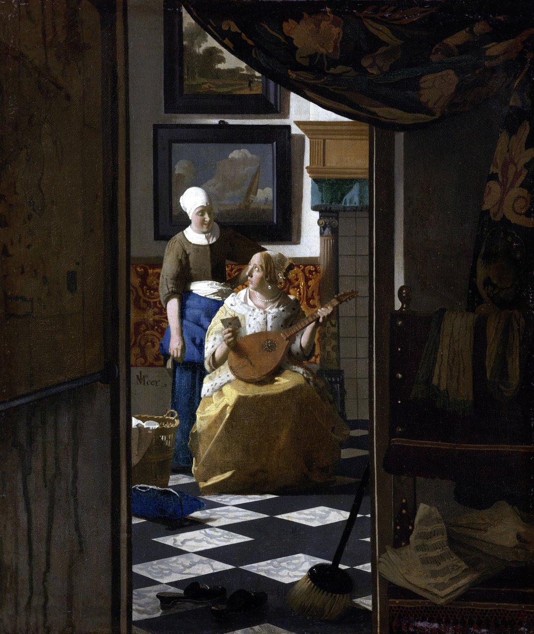 Kärleksbrevet, ca 1669-70 (olja på duk) av Johannes Vermeer